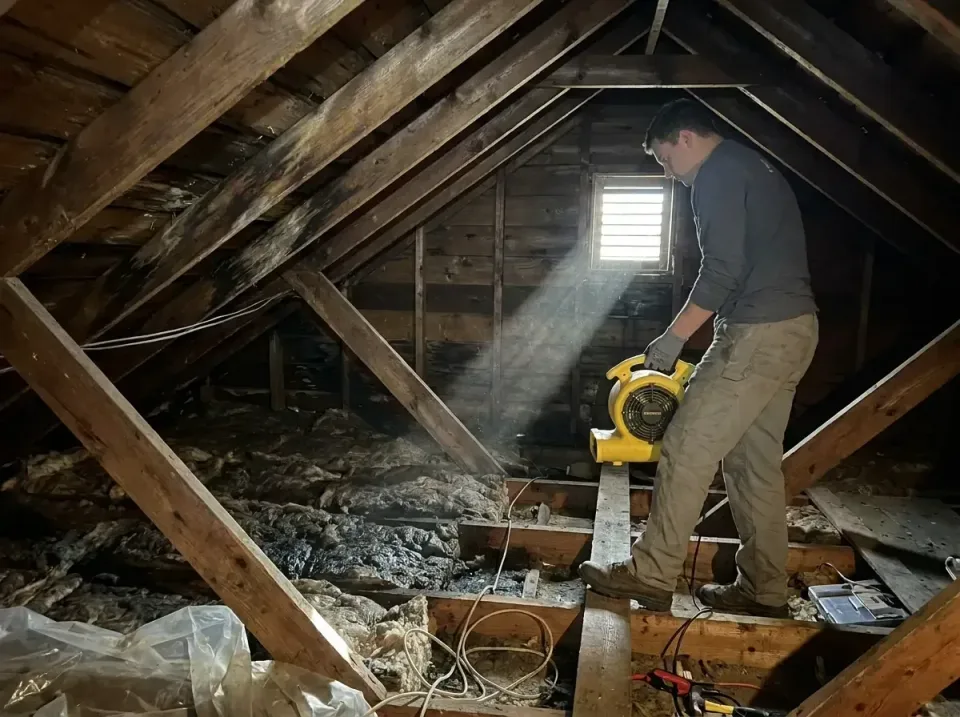 attic-water-damage-drying-proc-007 — frequently asked questions, Emergency Water Extraction & 24/7 Flood Response in Redfiel…